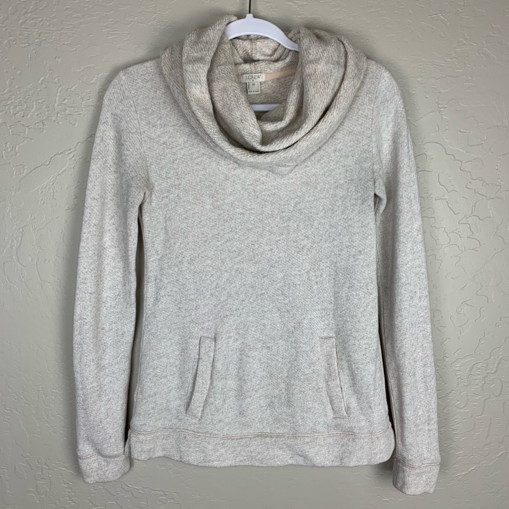 J. Crew Cowl Neck Sweatshirt Tan Neutral Size XS